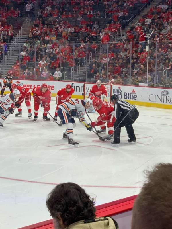Little Caesars Arena, section: 107, row: 3, seat: 8
