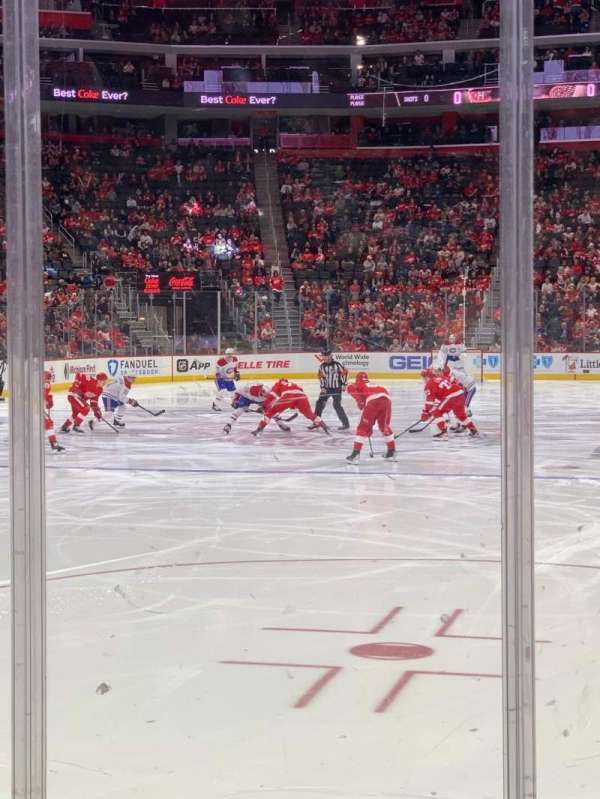 Little Caesars Arena, section: 101, row: 4, seat: 9