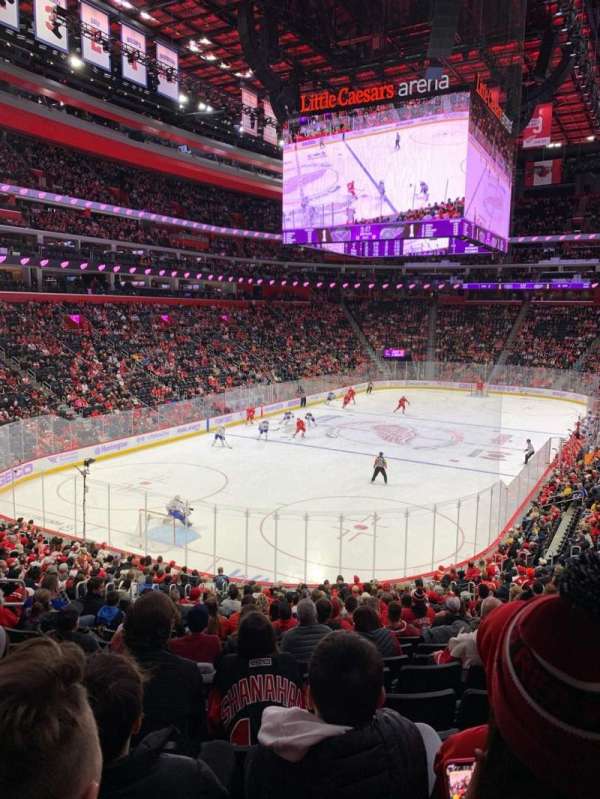 Little Caesars Arena, section: 101, row: 22, seat: 15