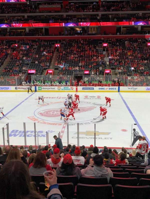 Little Caesars Arena, section: 109, row: 18, seat: 3
