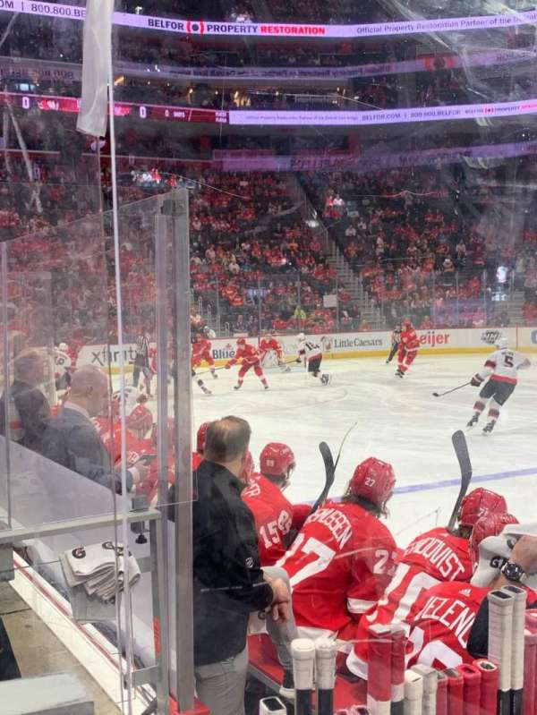 Little Caesars Arena, section: 122, row: 4, seat: 5