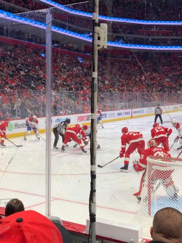 Little Caesars Arena, section: 102, row: 4, seat: 11