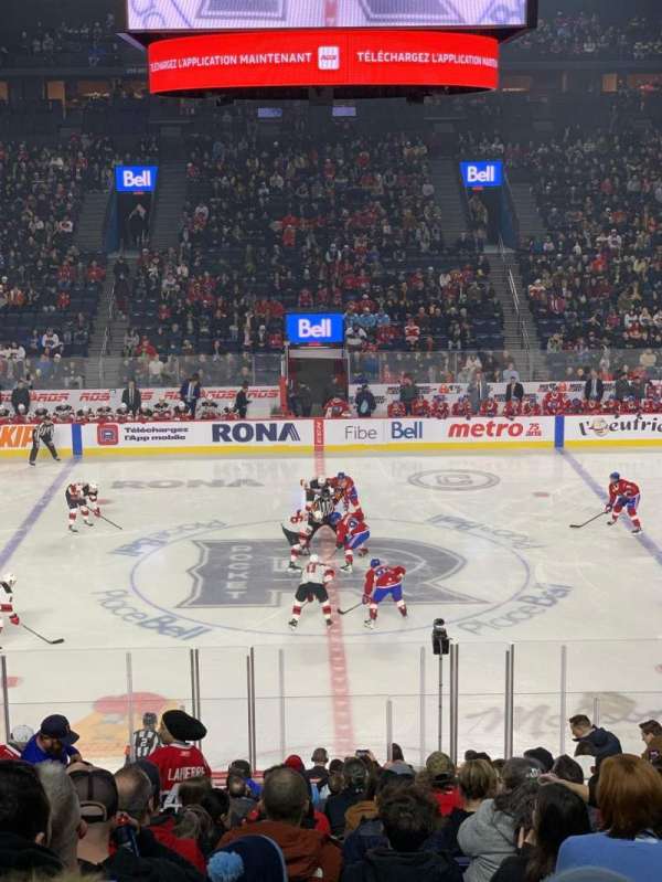 Place Bell, section: 109, row: W, seat: 12