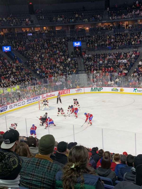 Place Bell, section: 109, row: W, seat: 12
