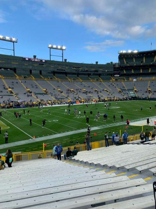 Lambeau Field, section: 110, row: 23, seat: 3