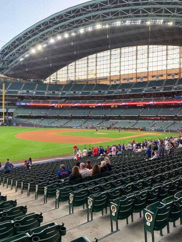 American Family Field, section: 127, row: 23, seat: 4