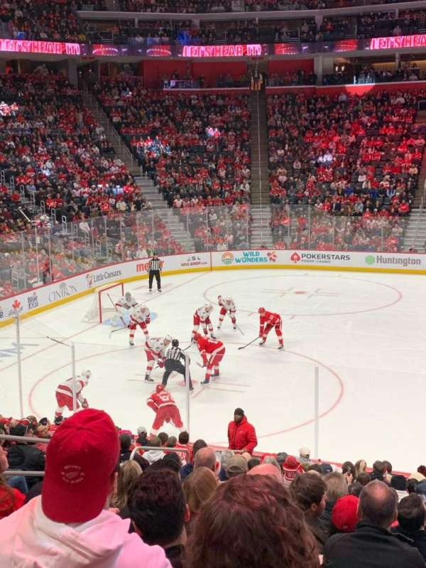 Little Caesars Arena, section: 124, row: 15, seat: 14