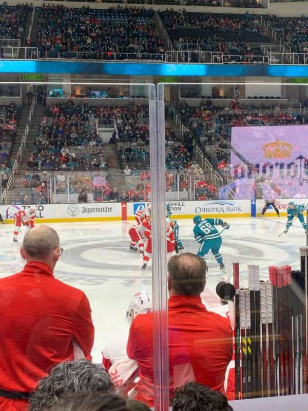 SAP Center, section: 101, row: 5, seat: 16