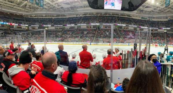 SAP Center, section: 101, row: 5, seat: 16
