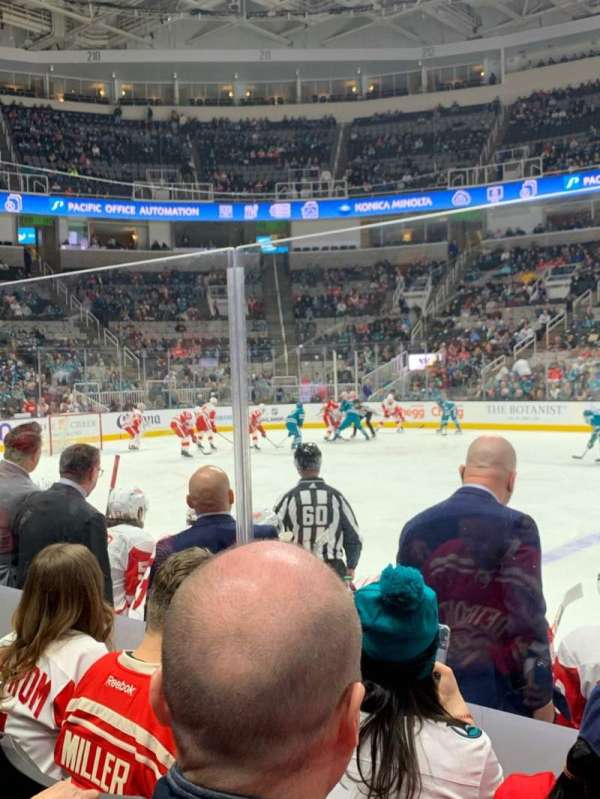 SAP Center, section: 101, row: 5, seat: 16