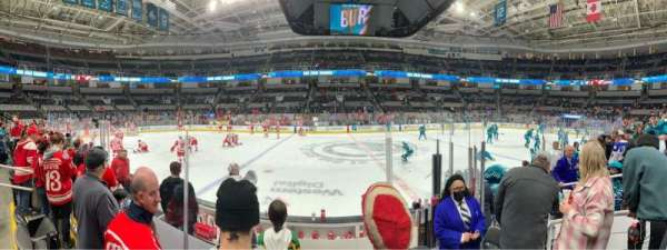 SAP Center, section: 101, row: 5, seat: 16