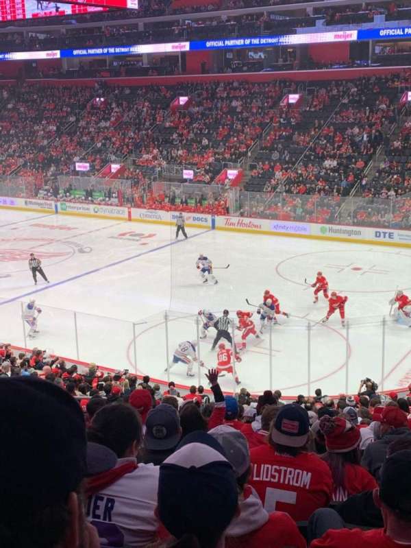 Little Caesars Arena, section: 105, row: 23, seat: 16