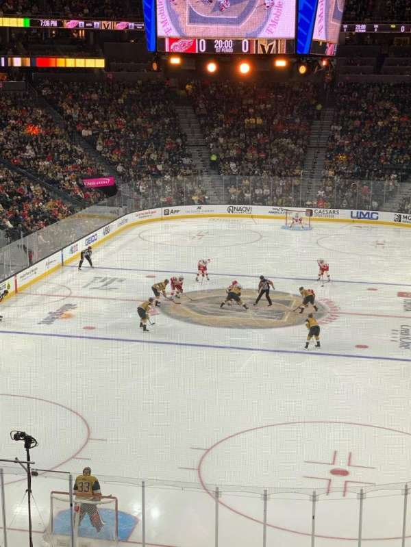 T-Mobile Arena, section: 102, row: A, seat: 8