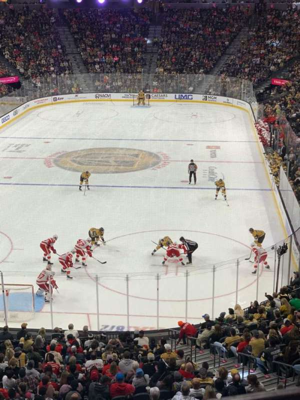 T-Mobile Arena, section: 102, row: A, seat: 8