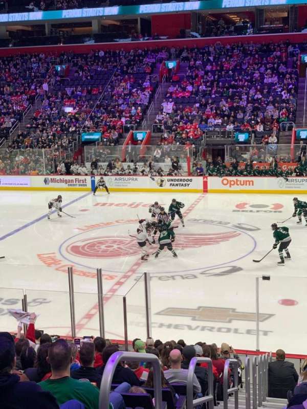 Little Caesars Arena, section: 108, row: 16, seat: 18
