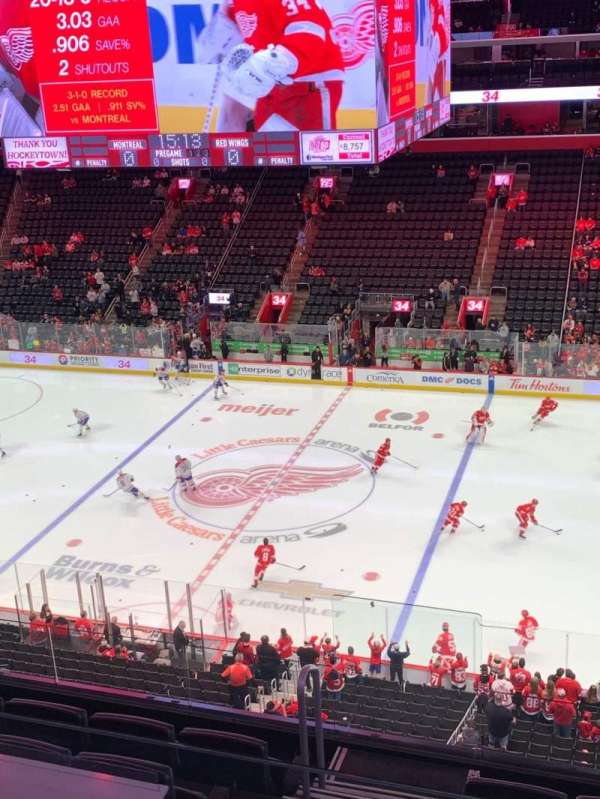 Little Caesars Arena, section: M9, row: 2, seat: 17