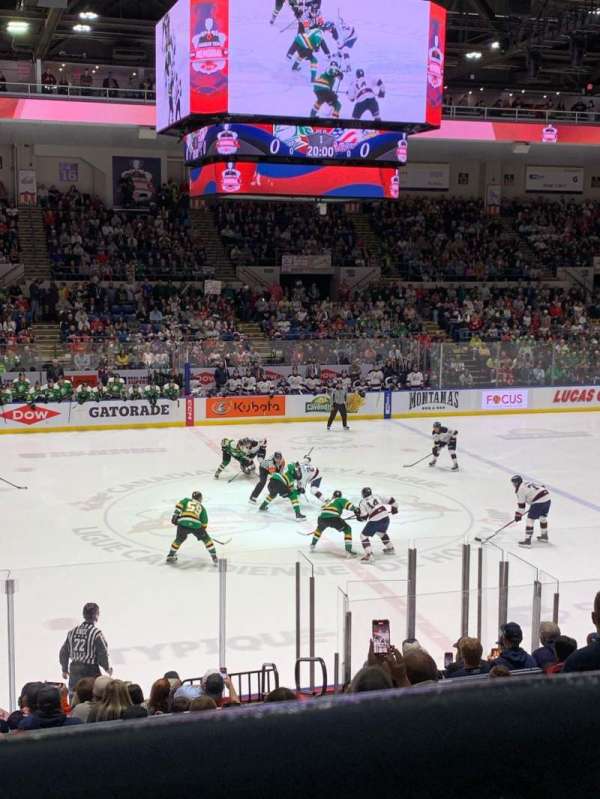Dow Event Center, section: U19, row: M, seat: 5