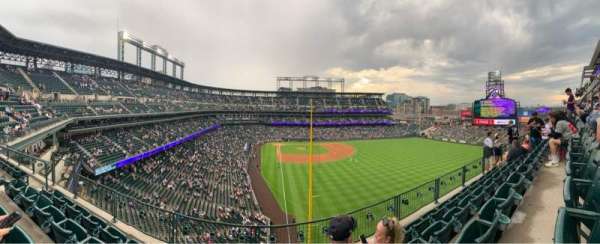 Coors Field, section: L308, row: 4, seat: 16