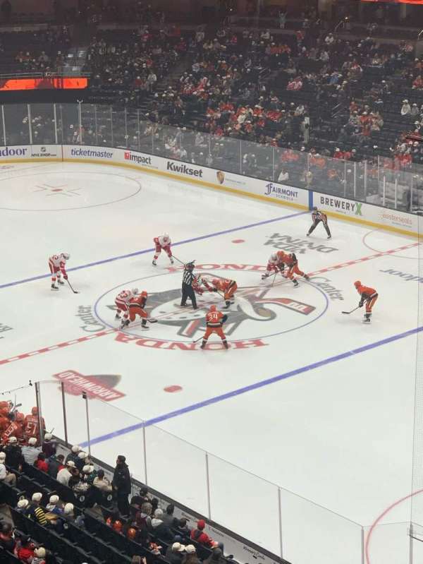 Honda Center, section: 406, row: B, seat: 13