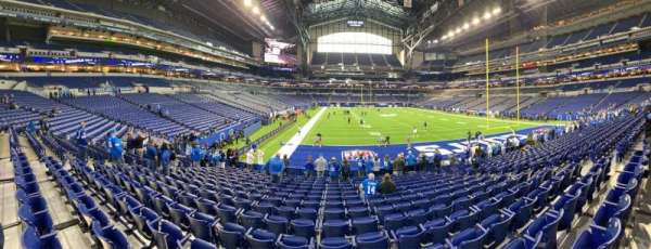 Lucas Oil Stadium, section: 102, row: 17, seat: 11