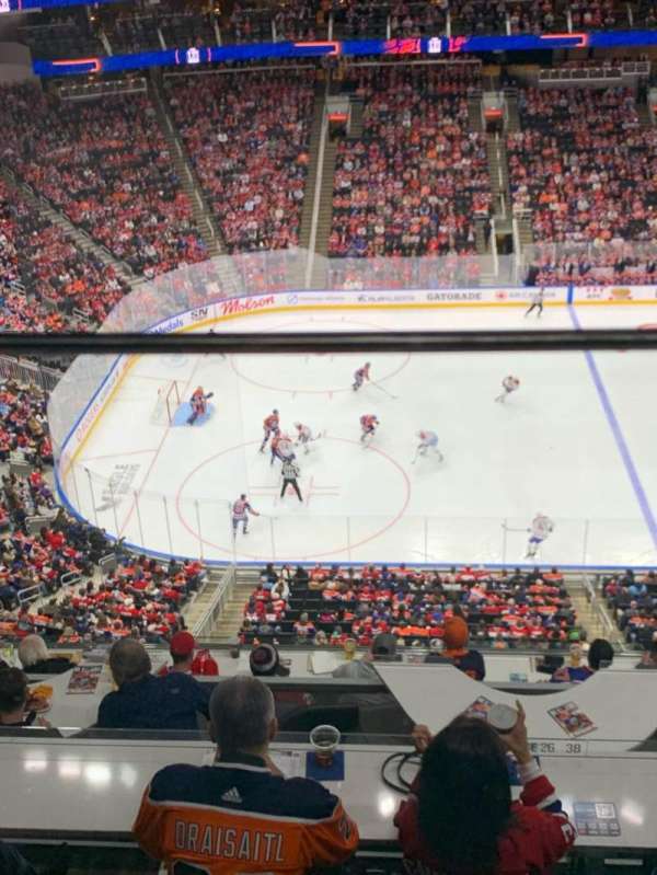 Rogers Place, section: 221, row: 1, seat: 7