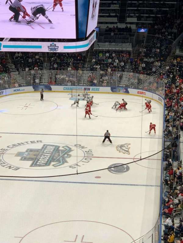 Enterprise Center, section: 327, row: M, seat: 10