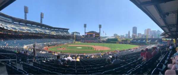 PNC Park, section: 112, row: AA, seat: 12