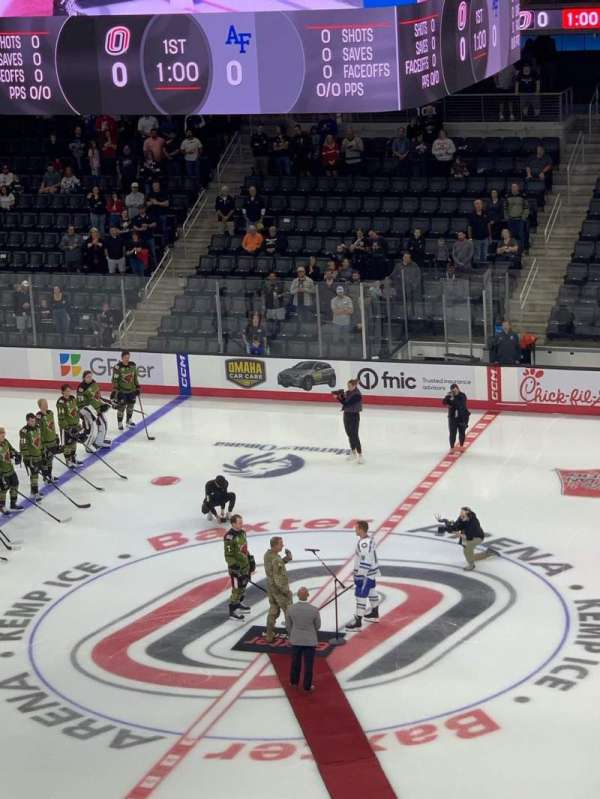 Baxter Arena, section: 215, row: G, seat: 9