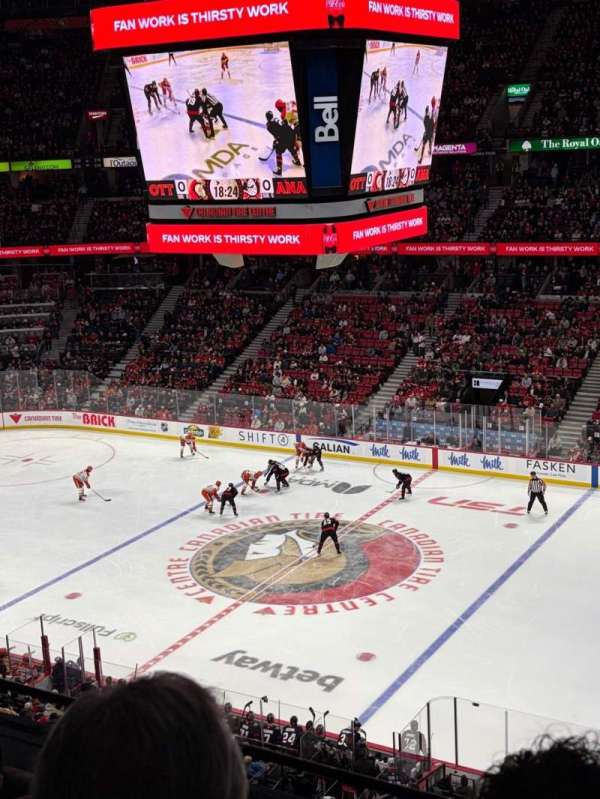Canadian Tire Centre, section: 306, row: B, seat: 8