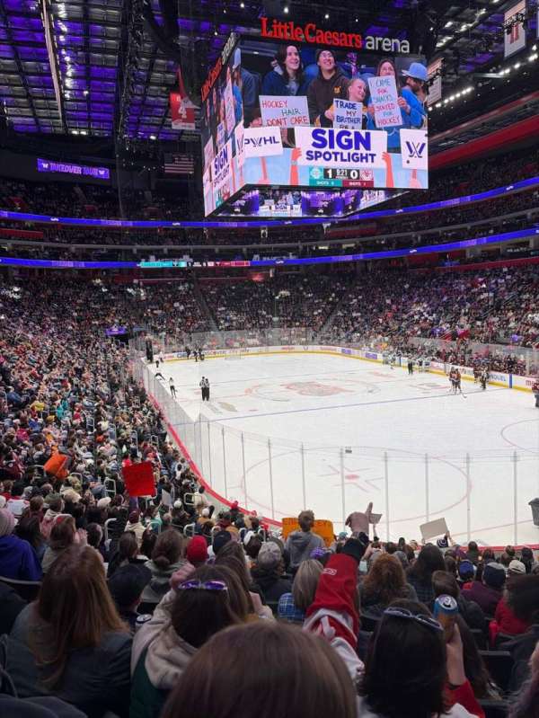 Little Caesars Arena, section: 104, row: 16, seat: 10
