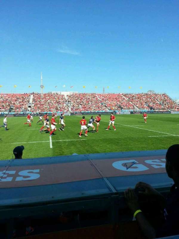 BMO Field, section: 124a, row: 1, seat: 3