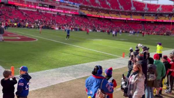 Arrowhead Stadium, section: 106, row: 1, seat: 14