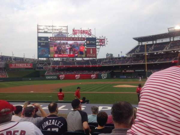 Nationals Park, section: 117, row: K, seat: 8