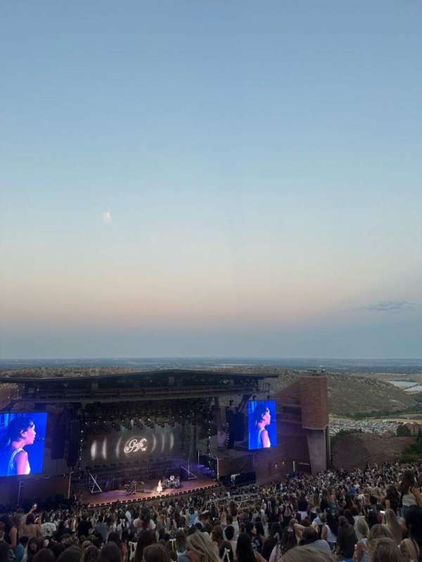 Red Rocks Amphitheatre, section: Back Left, row: 39, seat: 127