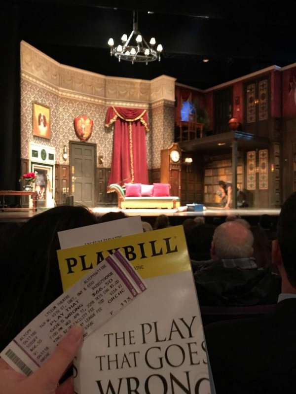 Lyceum Theatre, Broadway, section: Orchestra C, row: F, seat: 113