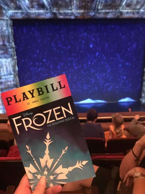 St. James Theatre, section: Mezzanine C, row: D, seat: 114