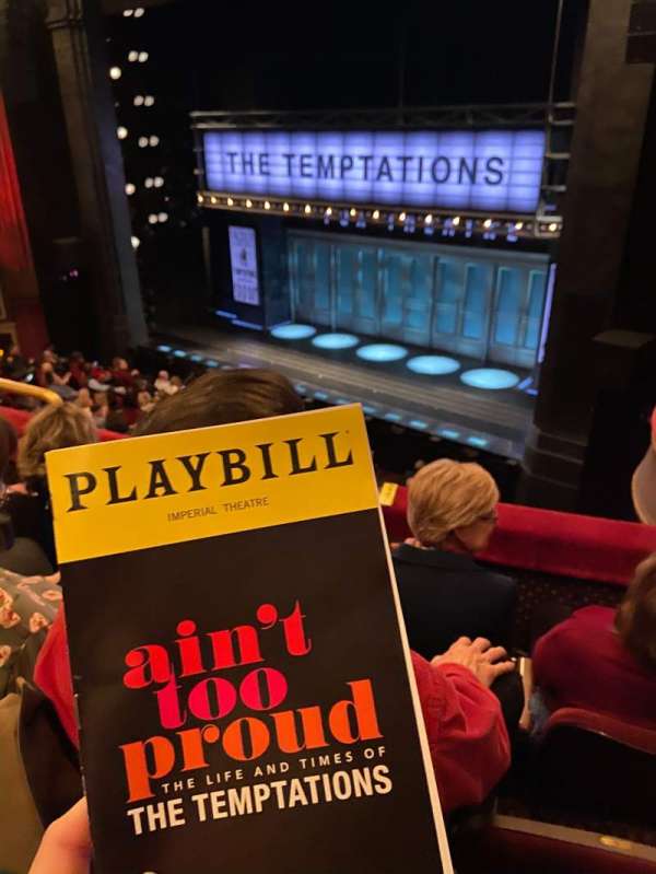 Imperial Theatre, section: Front Mezzanine R, row: C, seat: 5