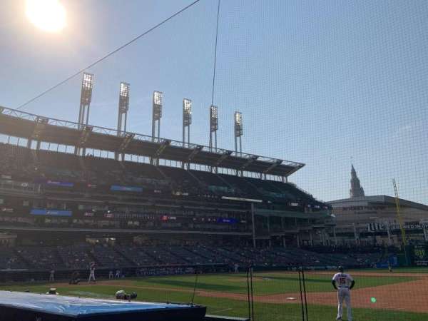 Progressive Field, section: 138, row: G, seat: 7