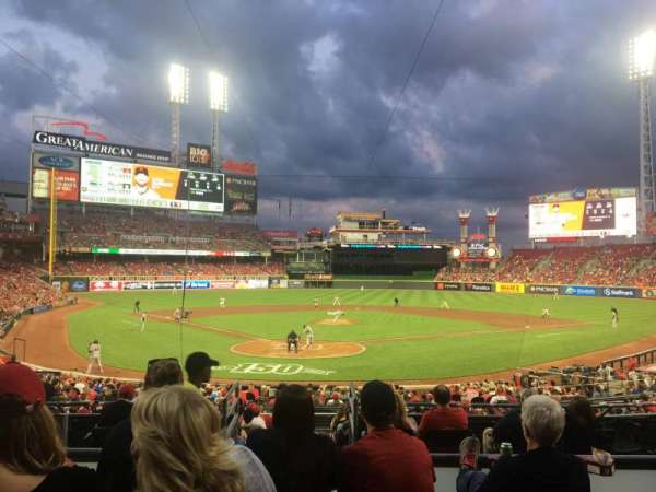 Great American Ball Park, section: 124, row: D, seat: 10