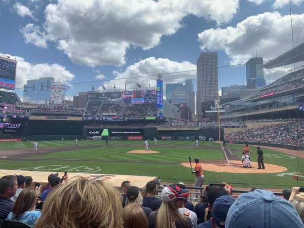 Target Field, section: 11, row: 11, seat: 5