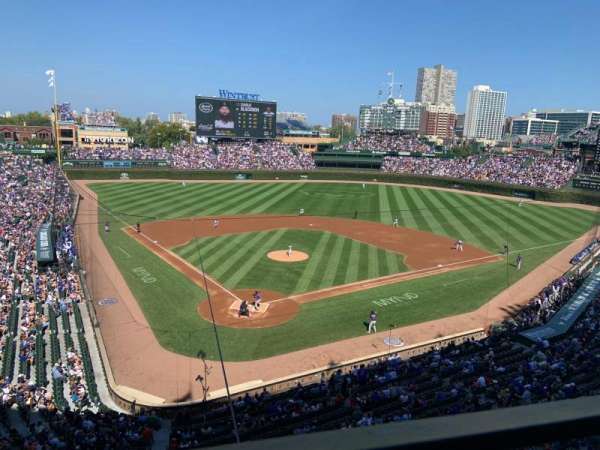 Wrigley Field, section: 319R, row: 1, seat: 7