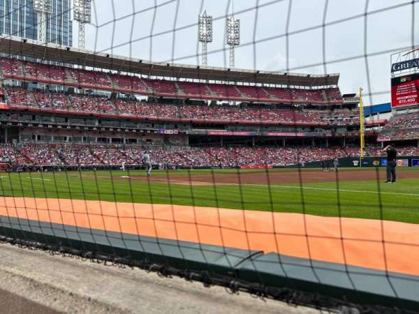 Great American Ball Park, section: 133, row: A, seat: 7