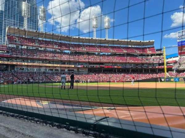 Great American Ball Park, section: 133, row: A, seat: 7