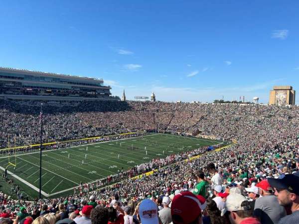 Notre Dame Stadium, section: 114, row: 25, seat: 38