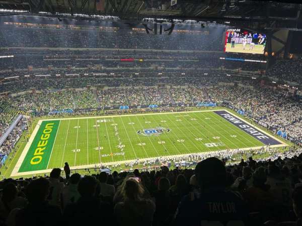 Lucas Oil Stadium, section: 615, row: 22, seat: 9