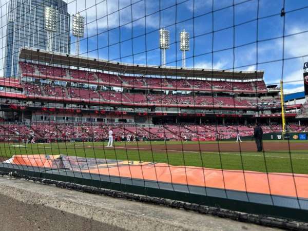 Great American Ball Park, section: 133, row: A, seat: 8