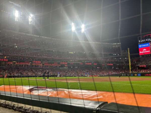 Great American Ball Park, section: 133, row: A, seat: 9