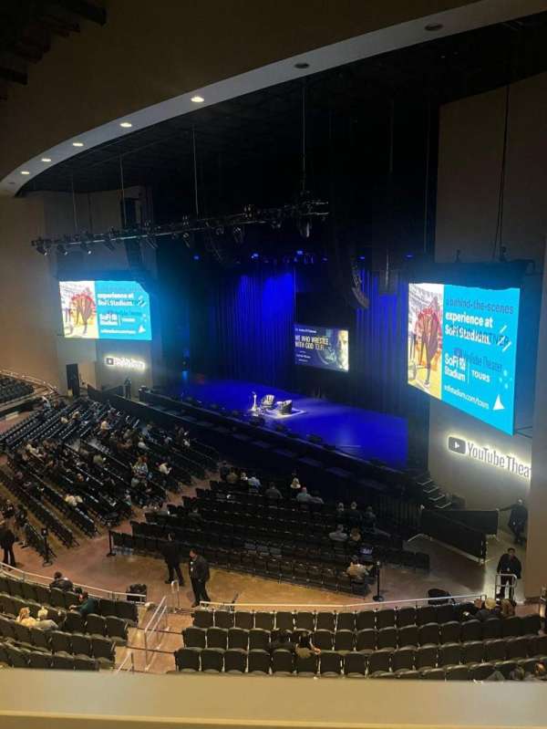 YouTube Theater, section: 206, row: A, seat: 20