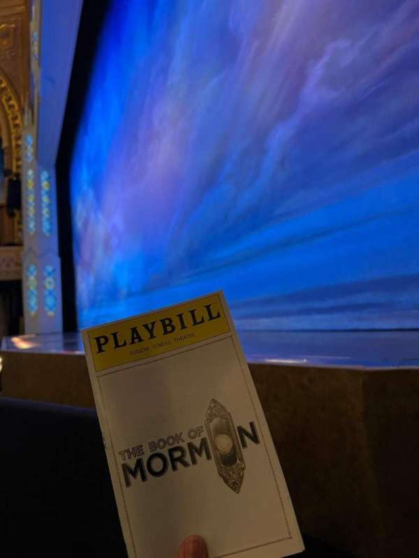 Eugene O'Neill Theatre, section: Orchestra R, row: A, seat: 10
