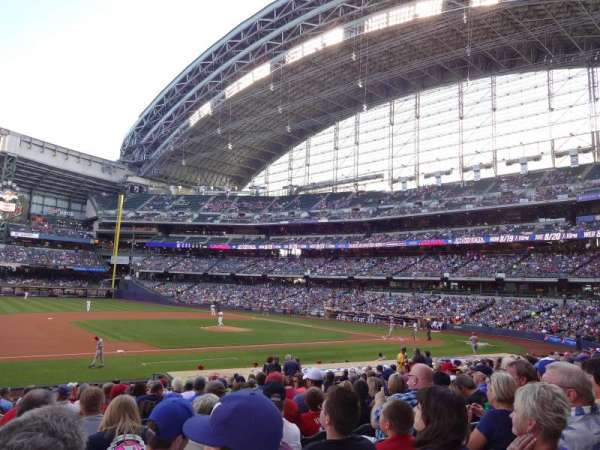 American Family Field, section: 123, row: 20, seat: 6